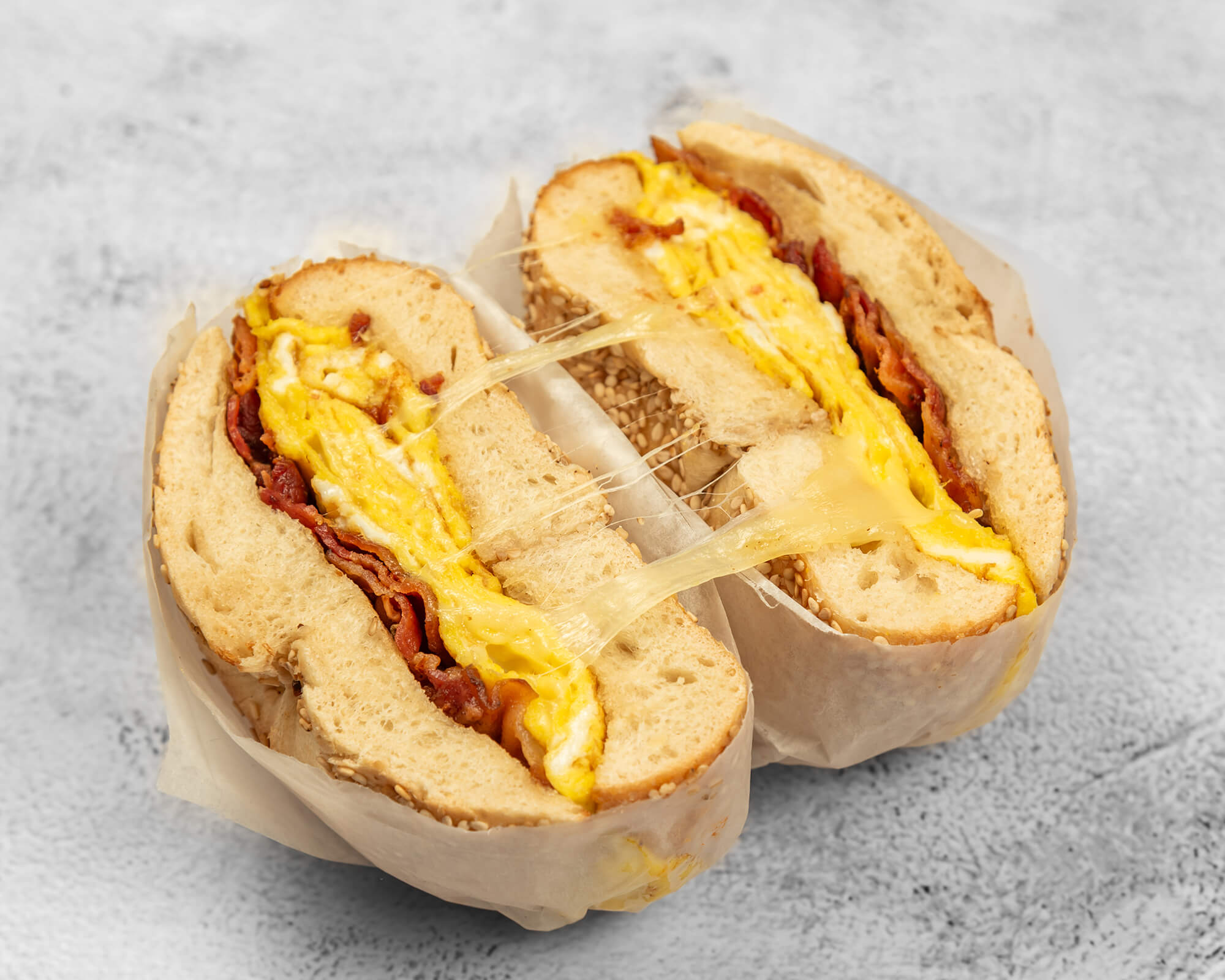 GravesendBagelsDeliInc_BaconEggAndMozzarellaCheeseSandwich